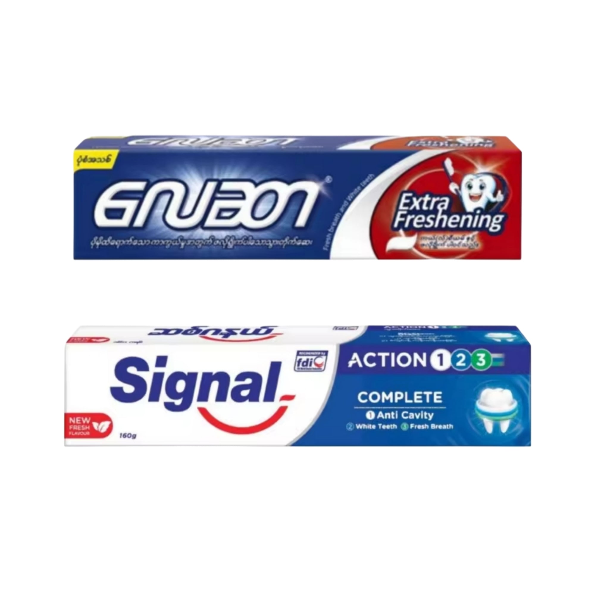Laser Signal Toothpaste 160g လေဆာ / ဆစ်ဂနယ် သွားတိုက်ဆေး