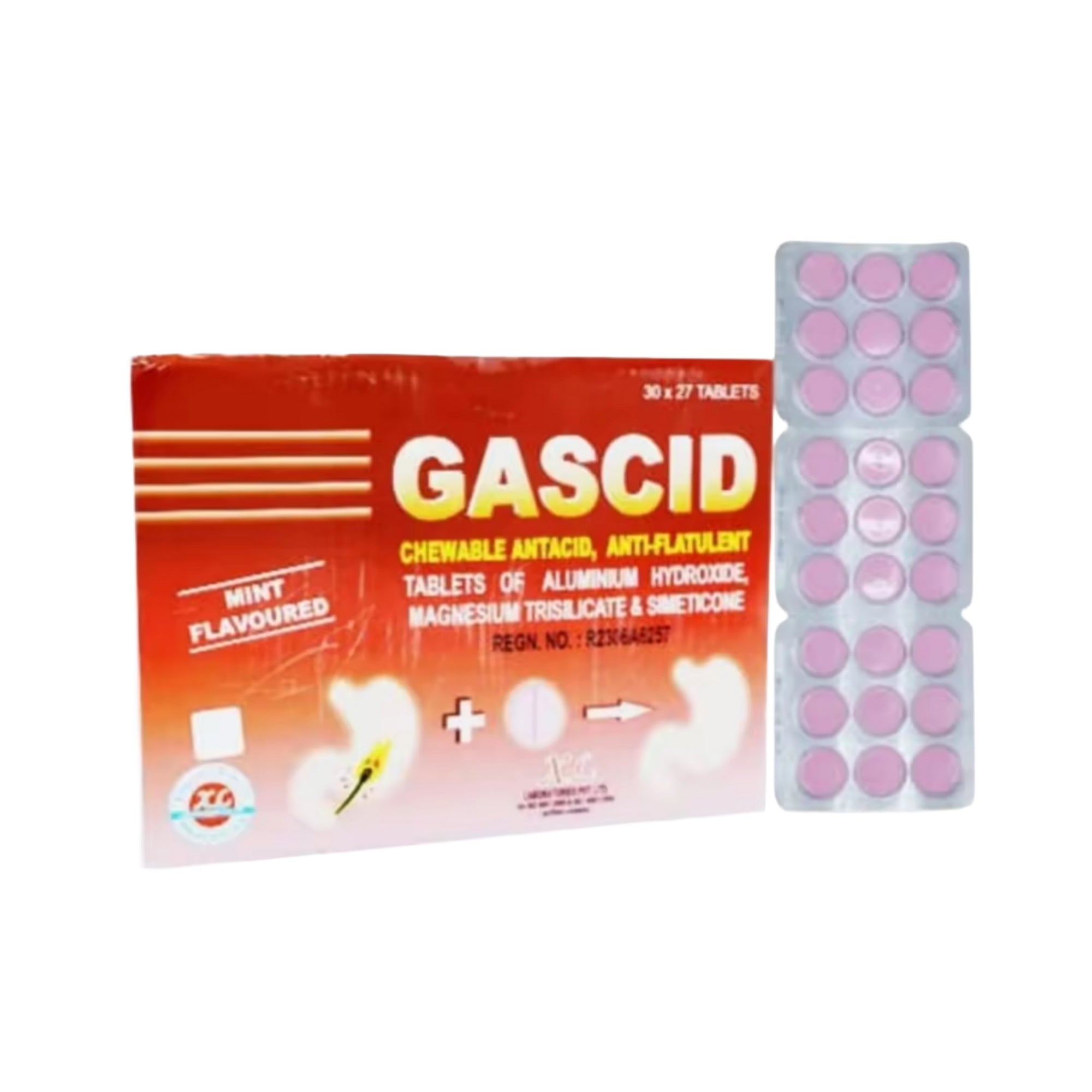 Gascid Tablets 9’s ဒိုင်ဂျင်းဆေးပြား ၉ လုံးကဒ်