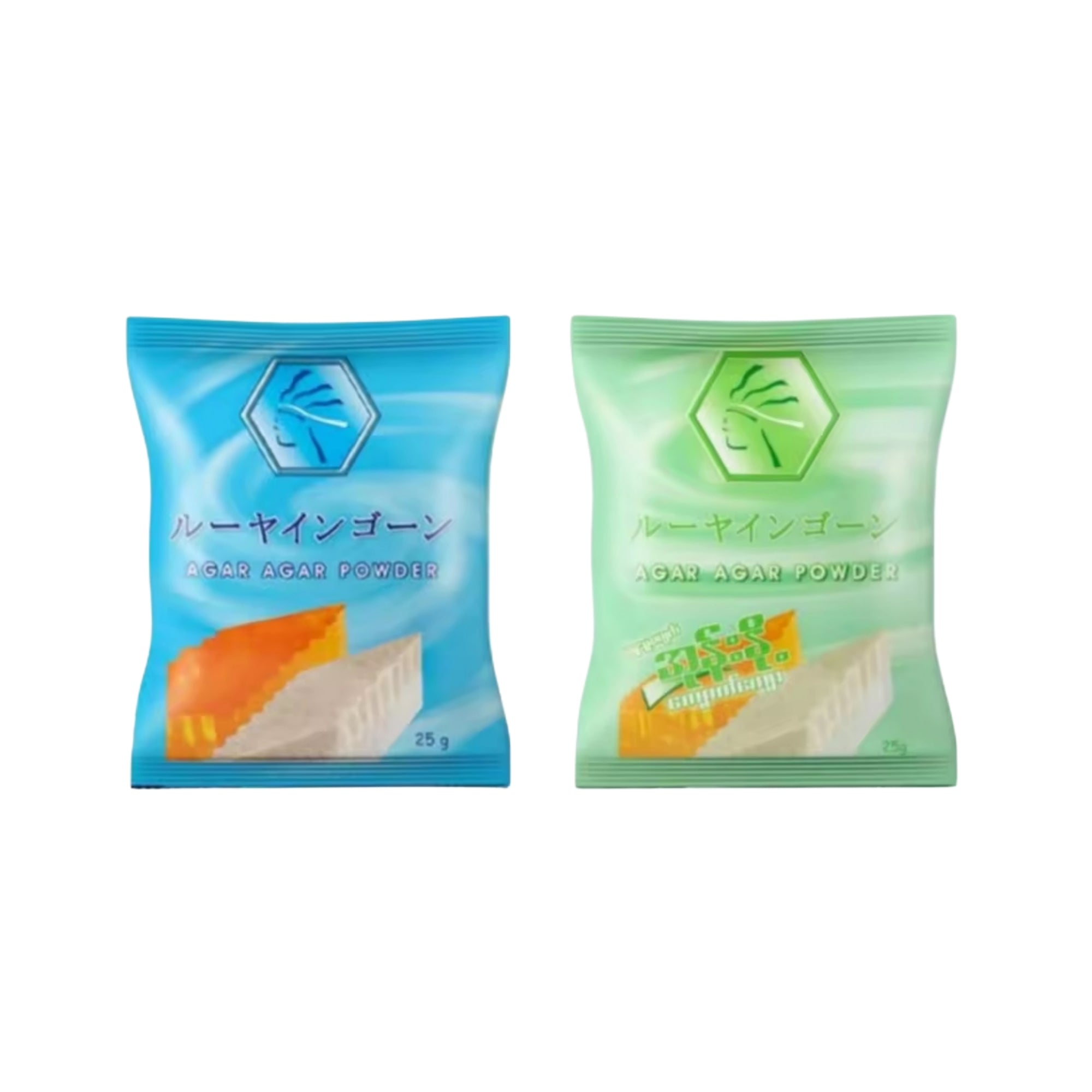 Myanmar Agar Agar Powder 25g လူရိုင်း ခေါင်းတံဆိပ်ကျောက်ကျော်