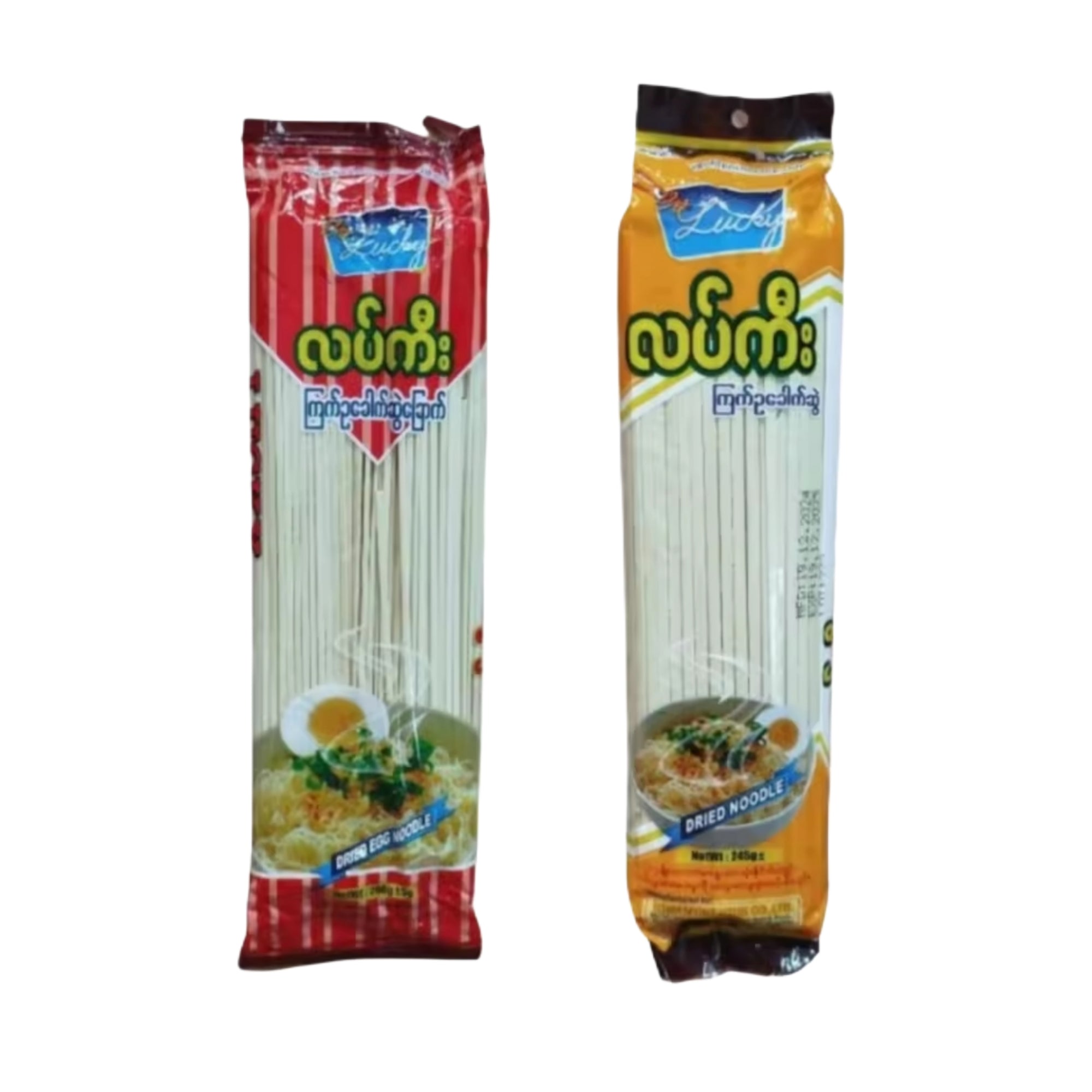 Lucky Dried Egg Noodle လက်ကီး ကြက်ဥ ဂျုံခေါက်ဆွဲ